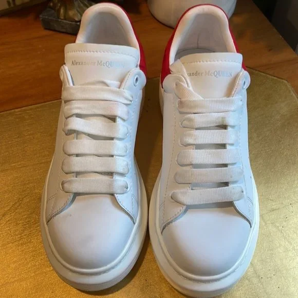 Alexander McQueen “Red and White Oversized Sneakers